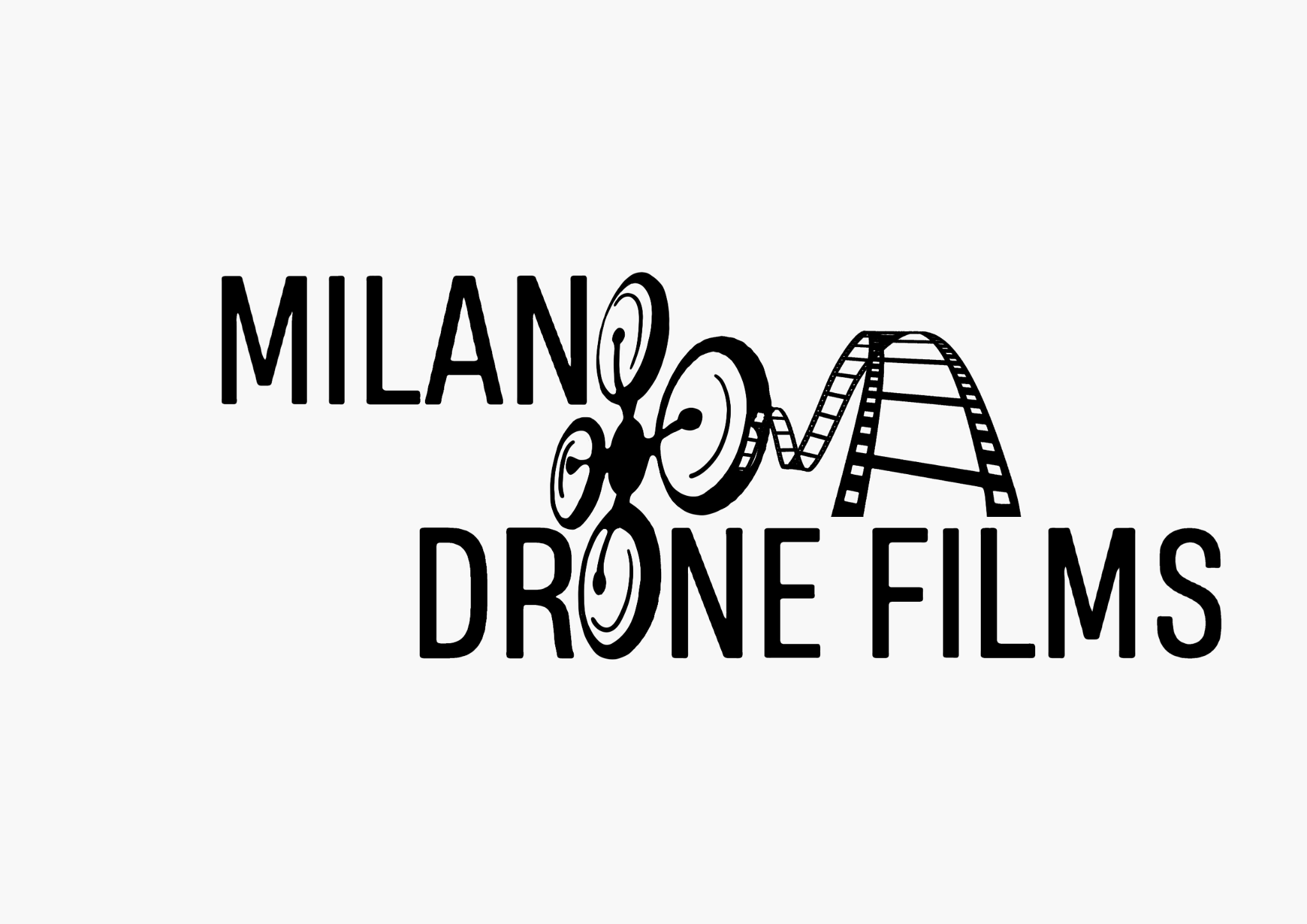 Milano Drone Films logo, hand-drawn lettering