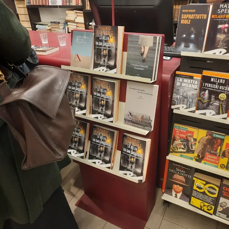 En librairie, le roman dont Giulia Dal Bon a peint la couverture occupe tout un présentoir.